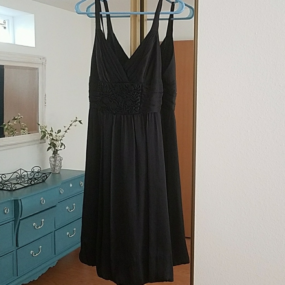 Strap black dress